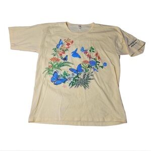 Vintage 00s Butterfly Flower Tee